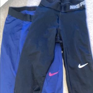 nike dry fit leggings (not full length) bundle